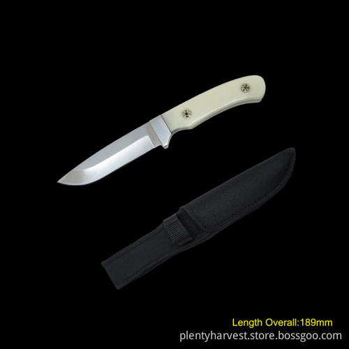 Fixed Blade Knife with Resin Handle (#3763)